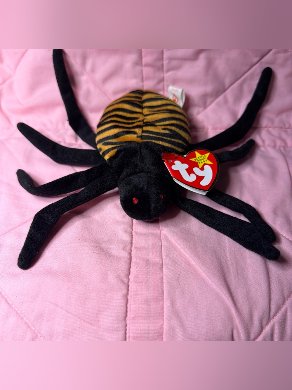 Ty Beanie Baby Spinner The Spider Toy Vintage 1996